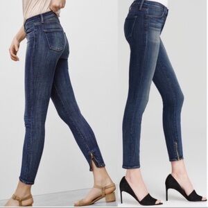J Brand Spirited Cropped Zip Ankle Stretch Jean Size 29
